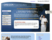 Tablet Screenshot of orfoodhandlers.com